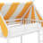 Elevated Loft Bed Featuring Dreamy Canopy, Soft LED Lights, And Convenient Book Shelf-830913879