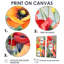 Vibrant Poppies I - art mural 2 panneaux corail-844202511-844202510-844202513
