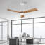 Hot Ventilateur de plafond moderne de 52 pouces avec moteur à courant continu réversible à télécommande 3 pales à intensité variable 3 couleurs