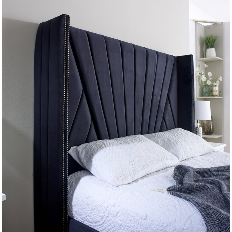 King David Bed, Double (4'6), Marine