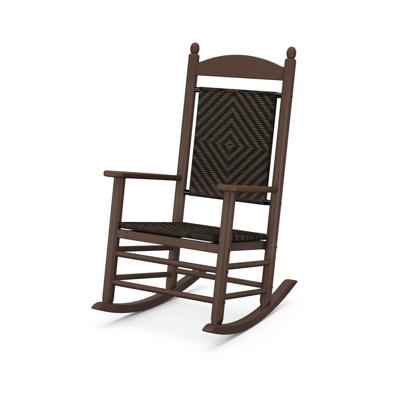 Chaise berçante POLYWOOD, Acajou / Cahaba