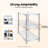 3-Tier Stainless Steel Storage Rack, Adjustable Shelf