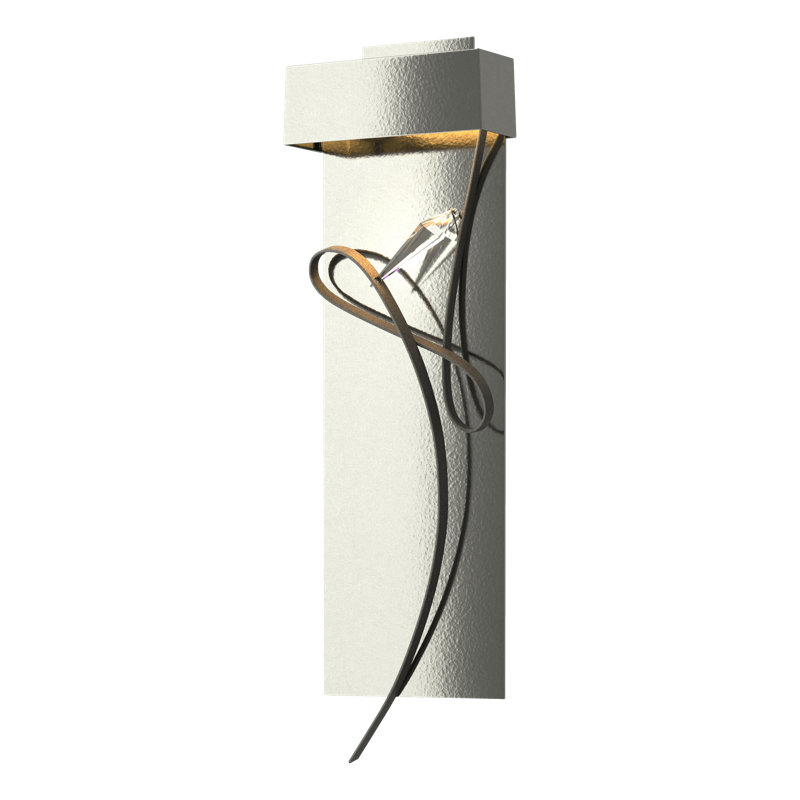 Rhapsody 1-Light LED Flush Mounted Sconce, Sterling, Natural Iron