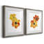 Olive's Tulips I - Ensemble de 2 reproductions d'art sur toile encadrées