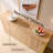 Curved Buffet Cabinet,  Large Sideboard Buffet Storage Cabinet with 4 Doors and Shelves, Modern Coffee Bar Station Wood Kitchen Table-1475474213