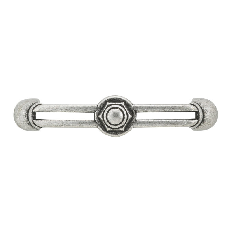 Poignée art déco 3 25/32 po Art Deco, Argent ancien