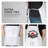 CounterArt Flip It Kitchen Chef Apron with 2 Pack Red Cutting Mats