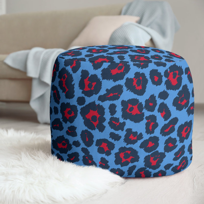 Repose-pieds 20,5 po, Bleu / bleu foncé / rouge