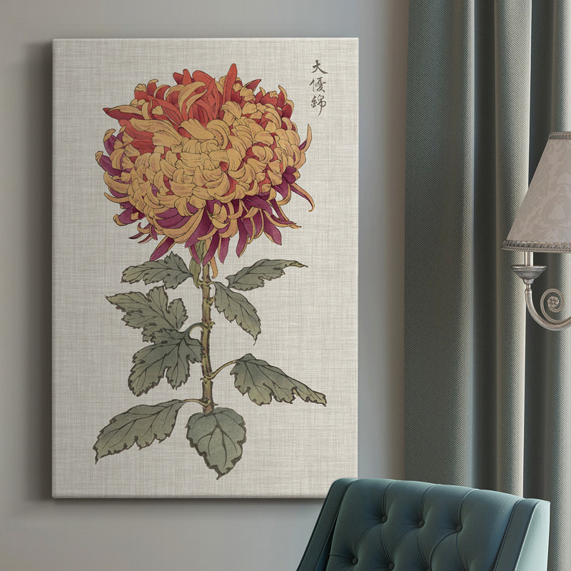 «Vibrant Mums III», impression sur toile tendue, H 18 po x l 12 po x P 1 po