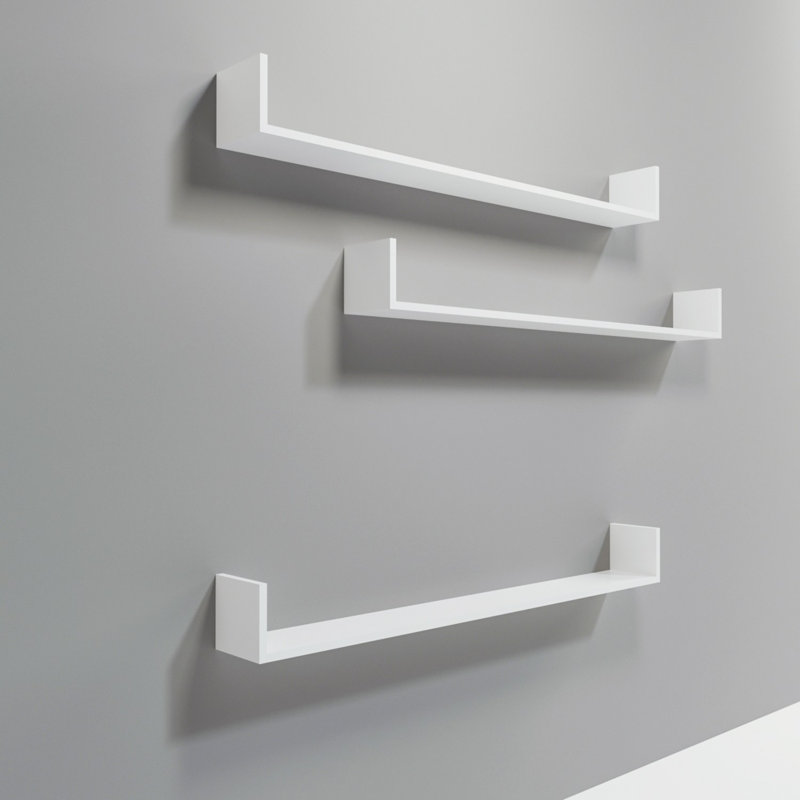 Locelso Floating Shelf, White