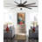 Odyn Indoor/Outdoor Custom Ceiling Fan DC Motor- Dark Bronze with LED Light Kit-43413570