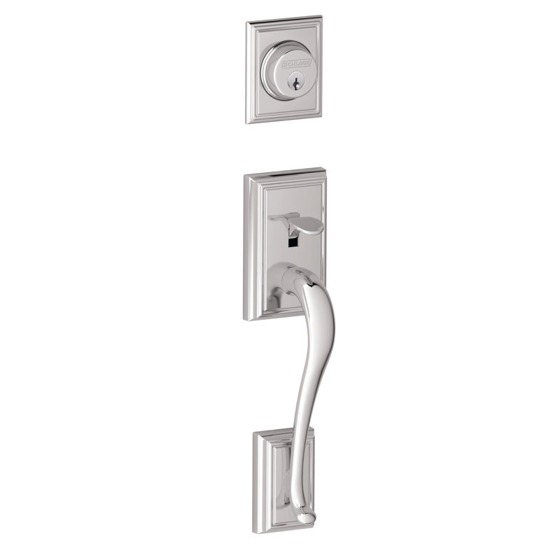 Addison Exterior Handleset, Bright Chrome
