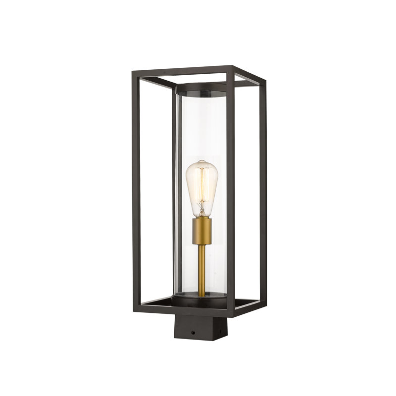 Tête de lanterne 1 lumière Bello, Doré / Noir