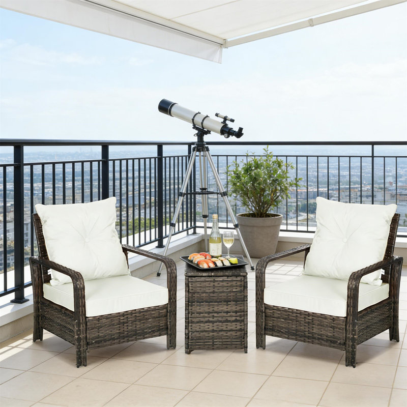 Wicker Table & Chairs