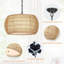 Luminaires de lustre en rotin campagnard