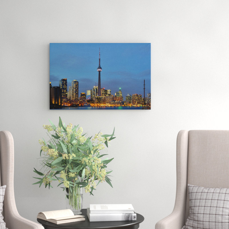 Toronto Canada Skyline Photographic - Wrapped Canvas, 50cm H x 76cm W