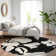 Premium Machine Washable Prisco Black Rug