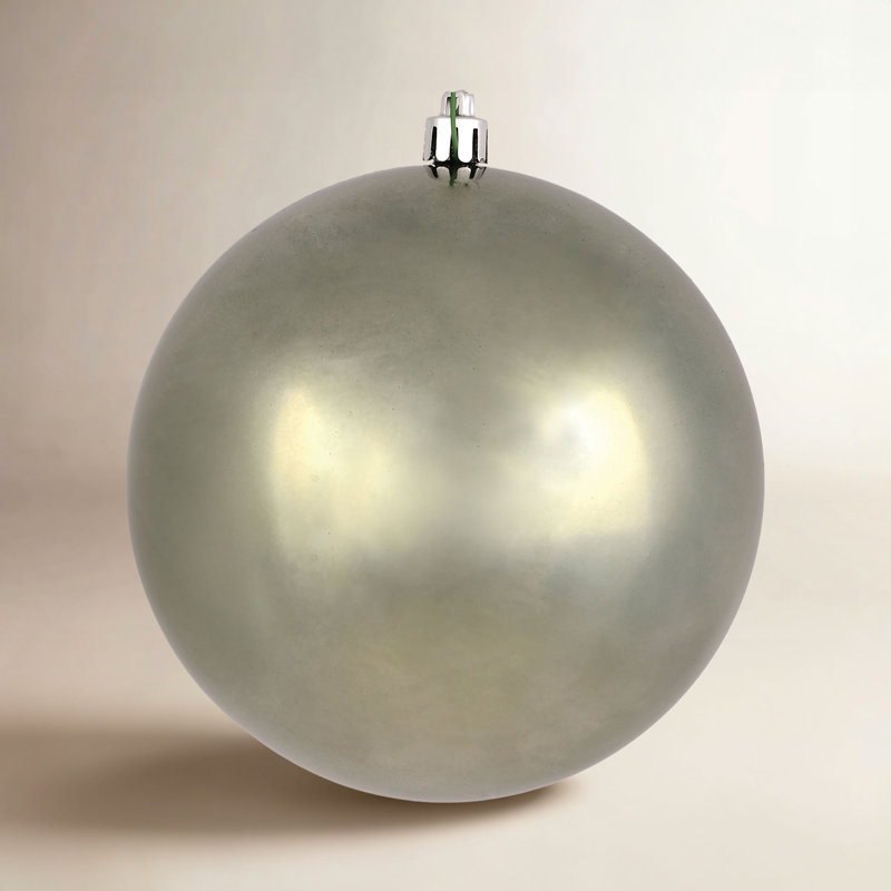 Holiday Décor Ball Ornament, 2.75", Limestone
