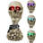 Shackled Skeleton Hand Holding Skull With LED Eyes With Morphing Skulls Figurine