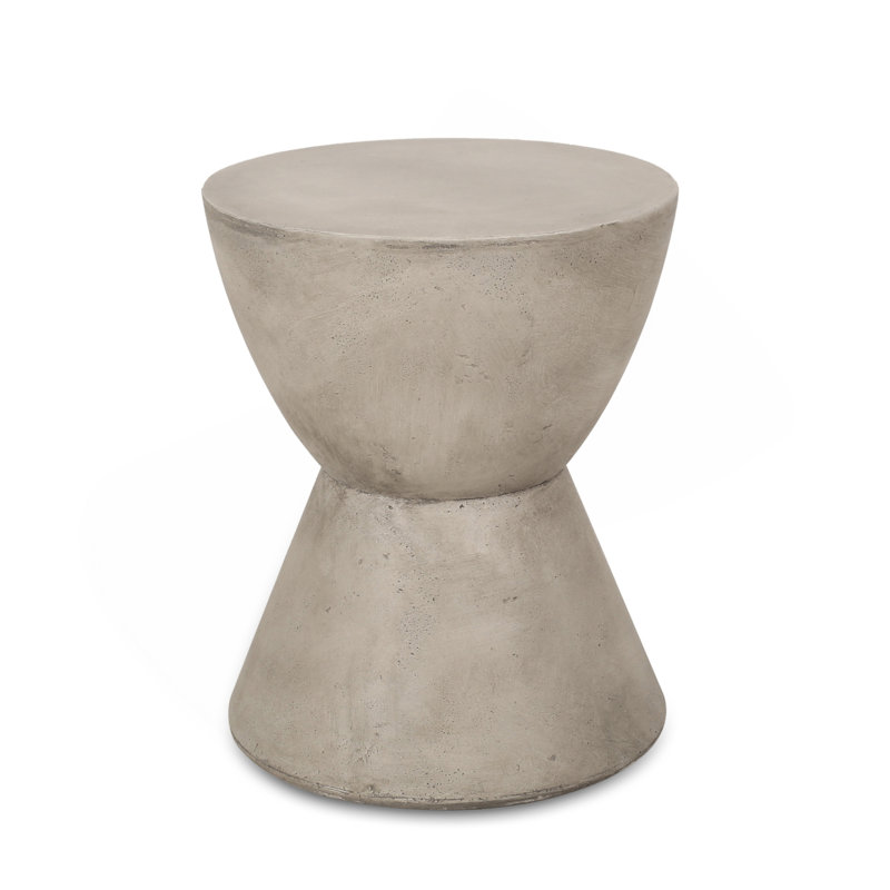Table d'appoint d'extérieur MGO, gris clair