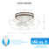 22" Evaro 3 - Blade Caged Ceiling Fan with Light Kit Included