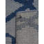 Tapis intérieur géométrique en laine bleu clair noué à la main-110169726