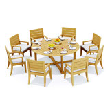 Atnas Outdoor 9 - Piece Teak Dining Set