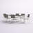 Shore 7 Piece Outdoor Patio Aluminum Dining Set-38386385