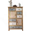 Armoire d'appoint en bois avec 6 tiroirs et 2 portes pour le salon, la chambre à coucher, la salle de bain