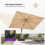 Parasol en porte-à-faux 9 x 12 pi MEB Arlmont & Co. Palace-672807544