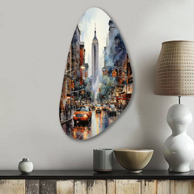 Pomerleau - New York Fall Shape Irregular Metal Wall Decor