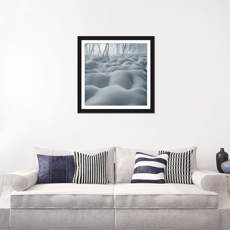 «Dune» par Adrian Borda - reproduction de photo sur toile tendue, H 16 po x l 16 po x P 1 po, Papier d'art encadré noir