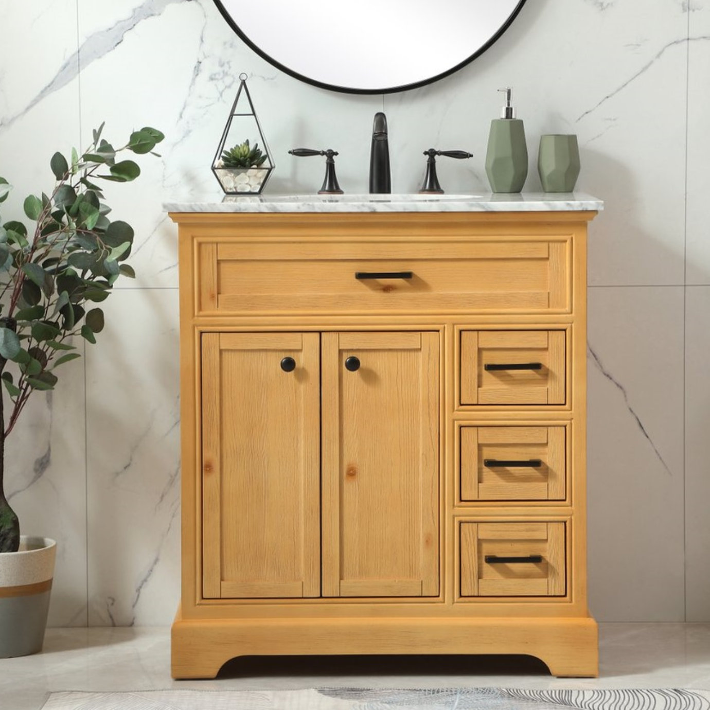 Hermes 32'' Single Bathroom Vanity, Natural