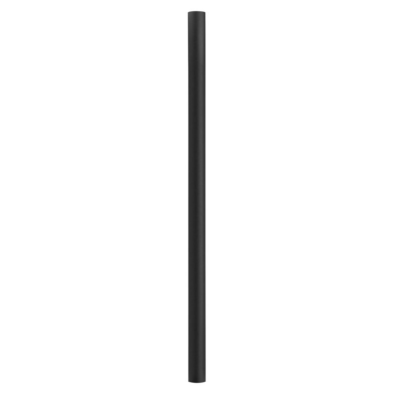 Solus 7, 8, or 10 ft. Outdoor Hardwired Direct Burial Lamp Post, Black, 120" H x 3" W x 3" D