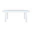 Table basse moderne d'extérieur ovale avec plateau en verre trempé, structure en aluminium blanc, table de patio résistante aux intempéries pour la cour, la terrasse et le bord de la piscine
