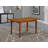 Picasso Dining Table - a Rectangle Wooden Table Top with Butterfly Leaf, Saddle Brown-1733788259-1625714157