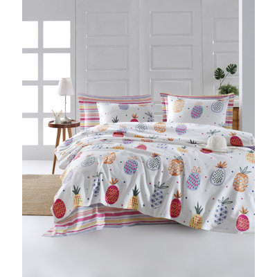 Cotton Floral Coverlet