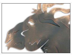 Porte-manteau’cheval de doré' Tillary