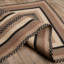  Tapis noir / gris à motif géométrique en jute tressé-1406877645