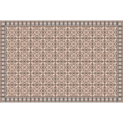 Emmerly Vinyl Machine Printed Area Rug