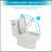 Modern Ceramic One Piece Toilet,Single Flush With Soft Clsoing Seat