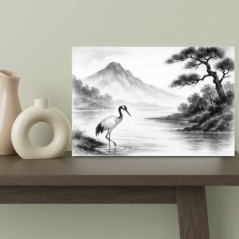 Art contemporain paysage contemporain, H 18 po x l 12 po