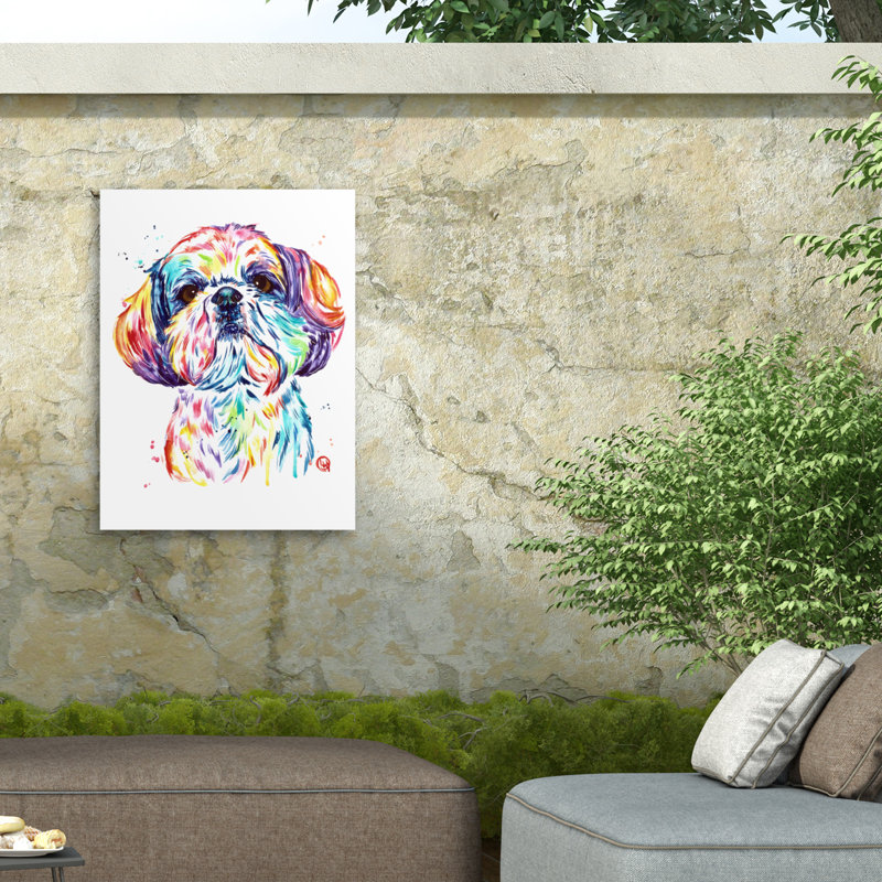 Toile d'extérieur Lisa Whitehouse Shihtzu, H 14 po x l 19 po