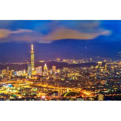 Molena Taipei City - Wrapped Canvas Print