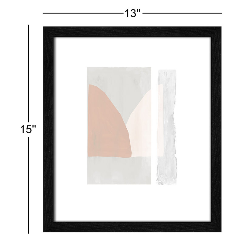 Lora douce et légère - reproduction d'art, Papier avec cadre en bois noir, H 15 po x l 13 po x P 0,75 po