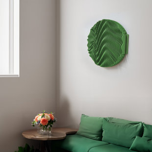 Décoration murale 3D cercles vert