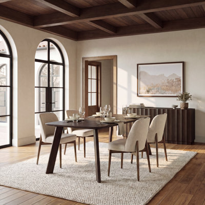 Wood Rectangular Dining Table