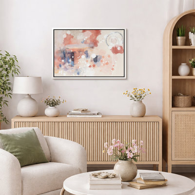 Art abstrait, chambre à coucher, impression sur toile encadrée