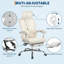 Chaise de bureau ergonomique en filet avec repose-pieds - Chaise de bureau pivotante à haut dossier avec appui-tête et support lombaire réglable pour , le bureau et les jeux (noir)-1155196514