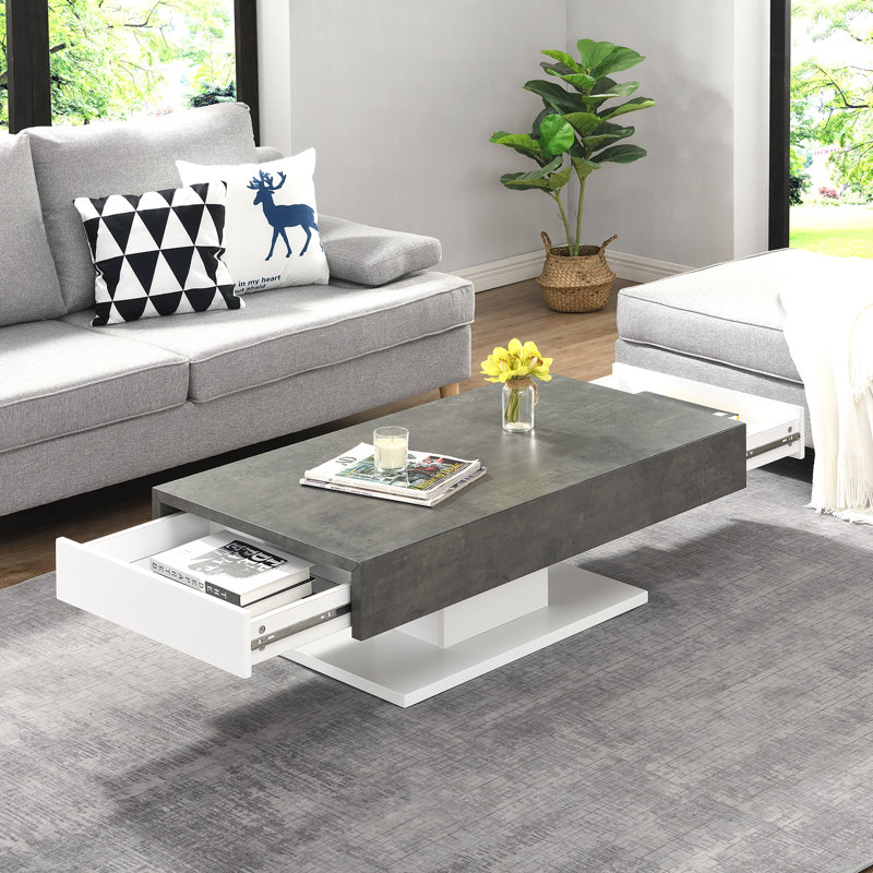 Potsdam Pedestal Coffee Table with Storage